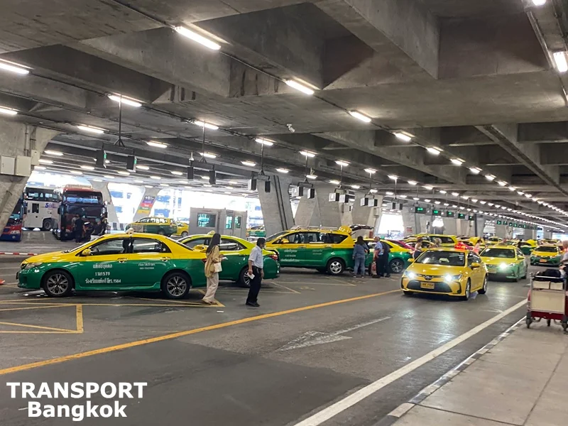 Taxi Line at Bangkok Airport