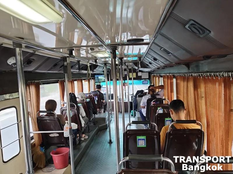 Inside Air-con Bus Bangkok