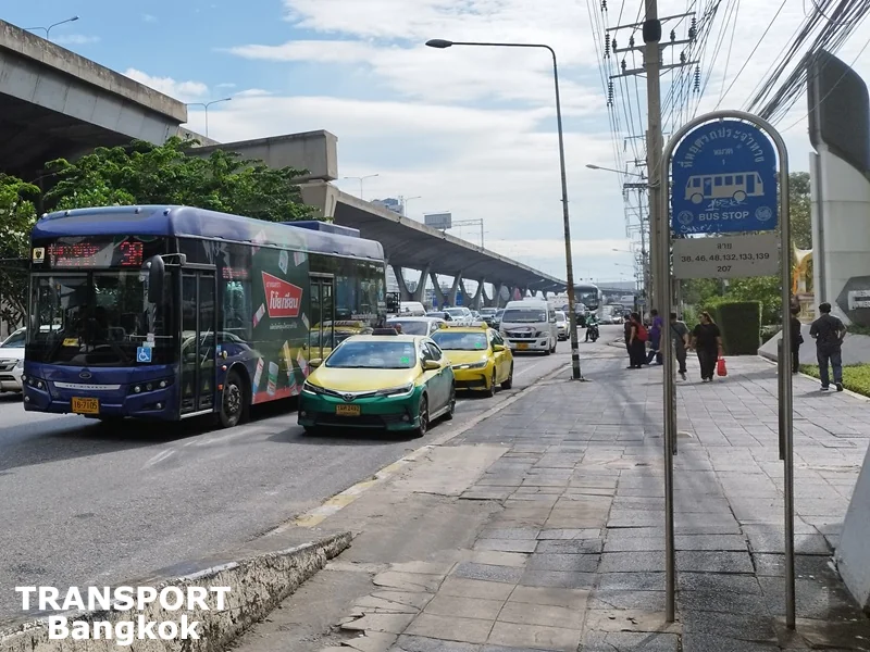 Bus Stop in Bangkok