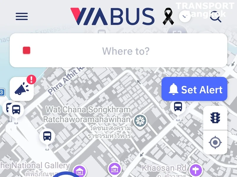 Bangkok Bus Map on ViaBus